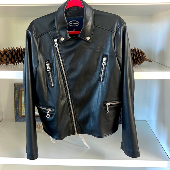 Scoop NYC Jackets & Blazers - NWOT soft leatherlike motorcycle jacket. Super soft with silky lining. Size XL.